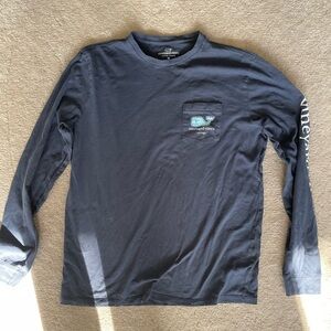 Vineyard Vines Men's Dark Blue Long Sleeve Tee size medium